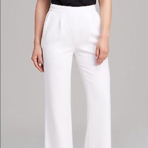 Diane Von Furstenberg Elena Wide Leg Linen Pant